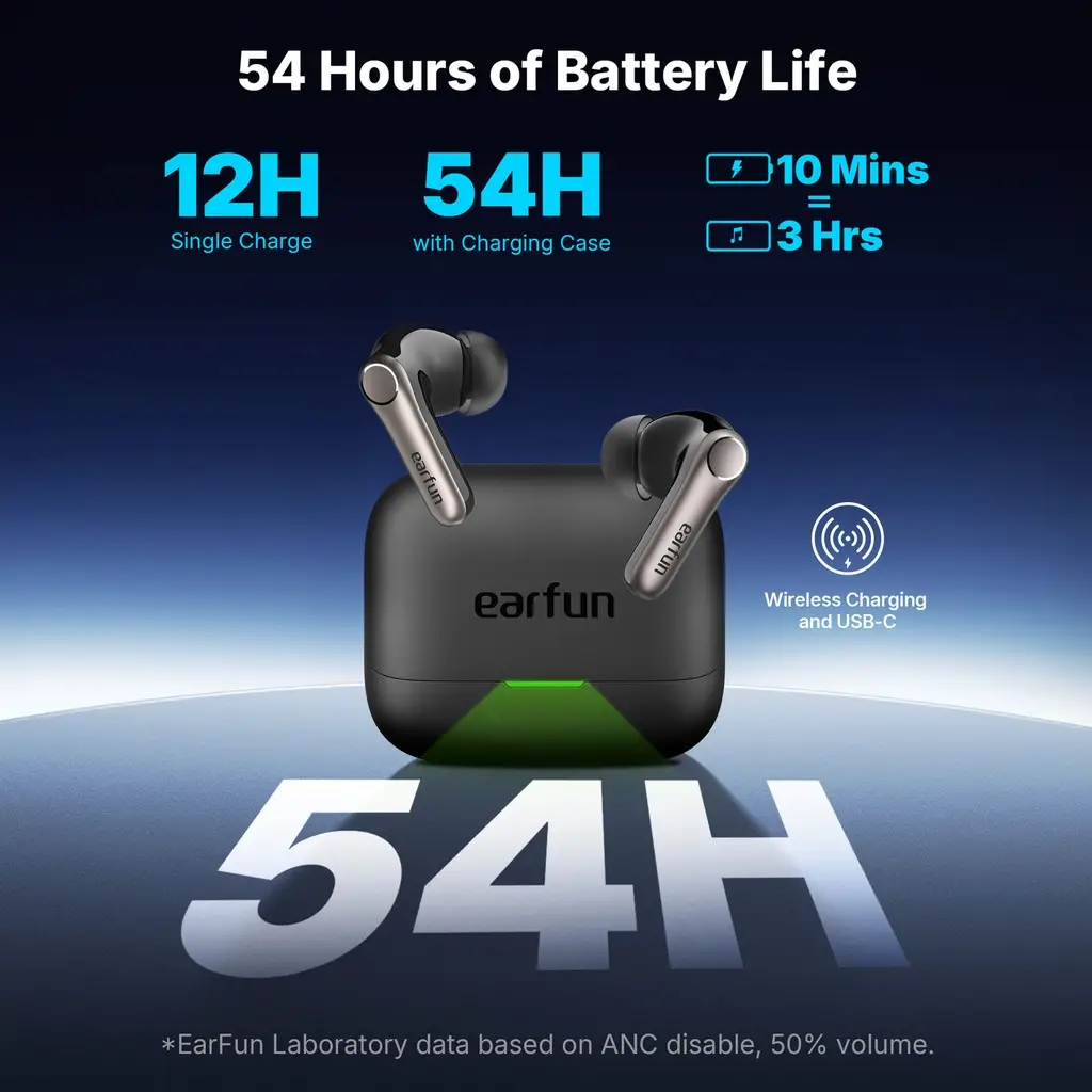 EarFun Air Pro 4+ 完全ワイヤレスイヤホン（TW700B） Headset Bluetooth EarFun Air Pro 4 Plus, Black | shop.nitrokey.com